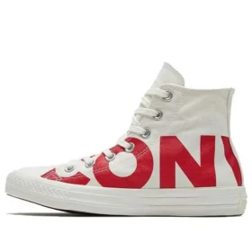 Chuck Taylor All Star montantes LOGO « Blanc Rouge »