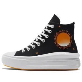 Chuck Taylor All Star Move High « Black White Orange »