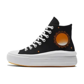 Chuck Taylor All Star Move High « Black White Orange »