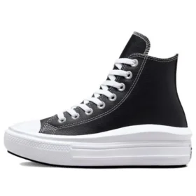 Chuck Taylor All Star Move Platform High « Leather – Black »