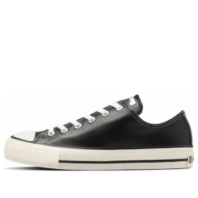 Chuck Taylor All Star Olive Green Leather Ox « Black White »
