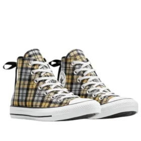 Chuck Taylor All Star Plaid « Noir Jaune Blanc »