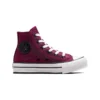 Chuck Taylor All Star Platform High « Brugundy White »
