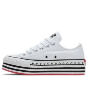 Chuck Taylor All Star Platform Layer Low « Logo Play – White »