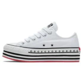 Chuck Taylor All Star Platform Layer Low « Logo Play – White »