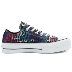 Chuck Taylor All Star Platform Low « Digital Daze – Crocodile Scales »