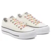 Chuck Taylor All Star Platform Low « Floral Print – Egret »