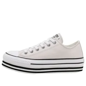 Chuck Taylor All Star Platform Low Top Semelle en éponge crémeuse