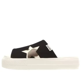 Chuck Taylor All Star Platform Slides « Cowspot Black »