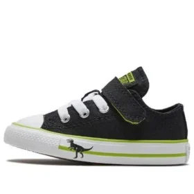 Chuck Taylor All Star pour bébé Dinoverse à scratch « Black Green »