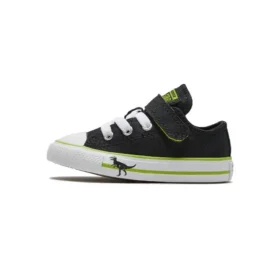 Chuck Taylor All Star pour bébé Dinoverse à scratch « Black Green »