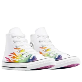 Chuck Taylor All Star Pride High « White Chaos Fuchsia »