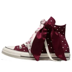 Chuck Taylor All Star Scarf Bow « Deep Bordeaux Egret »
