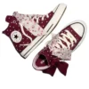 Chuck Taylor All Star Scarf Bow « Deep Bordeaux Egret »