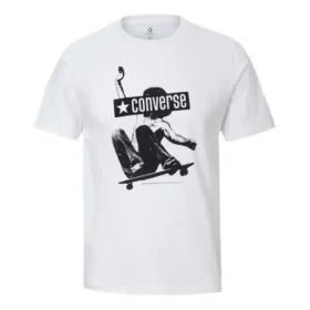 Chuck Taylor All Star Skateboard Imprimé à manches courtes « Blanc »