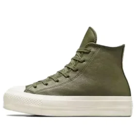 Chuck Taylor Lift Platform Leather High Top « Green »