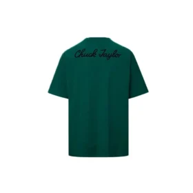 Chuck unisexe brodée en tricot vert