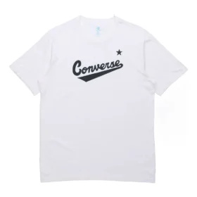 Converse Classic pour homme, motif alphabétique, manches courtes, blanc