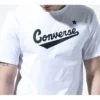 Converse Classic pour homme, motif alphabétique, manches courtes, blanc