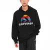Converse Planet Set Po pour homme, athleisure, casual, sport, imprimé, tricot, noir