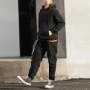 Converse pour homme à imprimé, coupe ample, noir