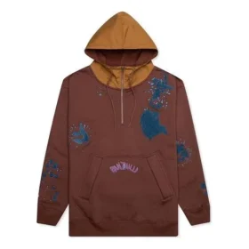 Converse x Bandulu Crossover Splash Ink pour homme, brodé, couleurs contrastées, marron