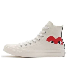 Converse x COMME des GACRONS PLAY Chuck 70 Hi Half Logo « White »