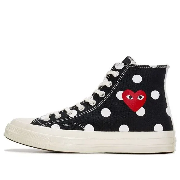 Converse x COMME des GARCONS PLAY Chuck 70 Hi « Black Polka Dot » Converse x COMME des GARCONS PLAY Chuck 70 Hi « Black Polka Dot »