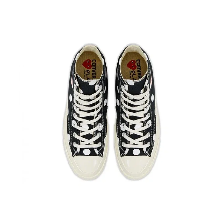 Converse x COMME des GARCONS PLAY Chuck 70 Hi « Black Polka Dot » Converse x COMME des GARCONS PLAY Chuck 70 Hi « Black Polka Dot »