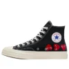 Converse x COMME des GARCONS PLAY Chuck 70 Hi « Multi-Heart Black »
