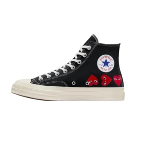 Converse x COMME des GARCONS PLAY Chuck 70 Hi « Multi-Heart Black »