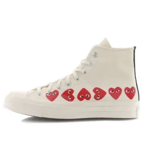 Converse x COMME des GARCONS PLAY Chuck 70 Hi Top « Multi Heart »