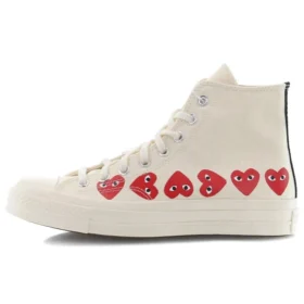Converse x COMME des GARCONS PLAY Chuck 70 Hi Top « Multi Heart »