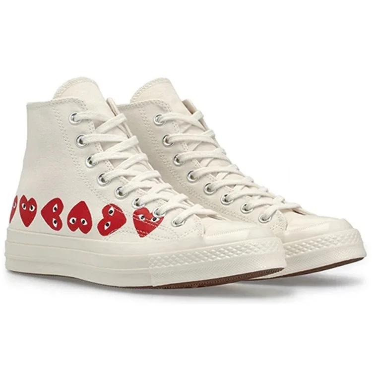 Converse x COMME des GARCONS PLAY Chuck 70 Hi Top « Multi Heart » Converse x COMME des GARCONS PLAY Chuck 70 Hi Top « Multi Heart »