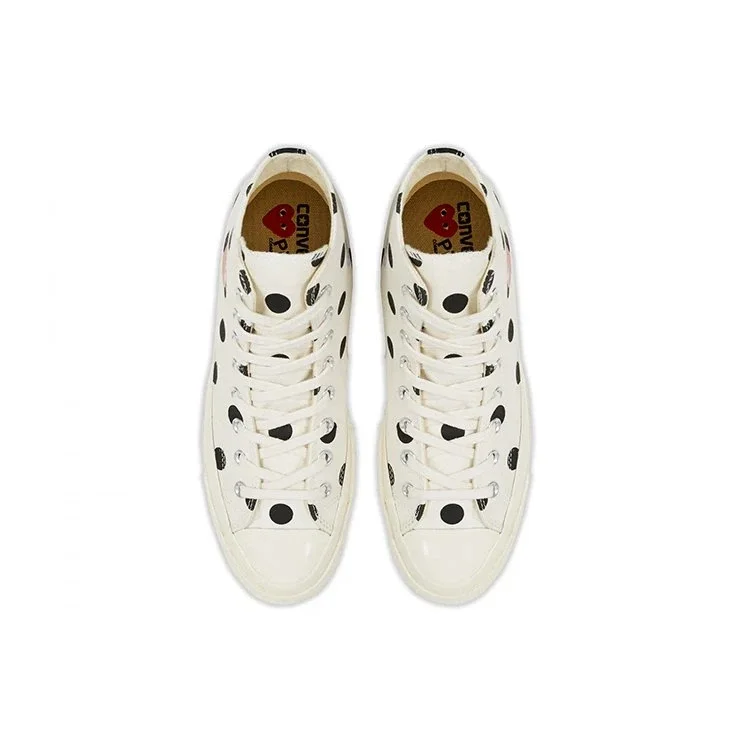 Converse x COMME des GARCONS PLAY Chuck 70 Hi « White Polka Dot » Converse x COMME des GARCONS PLAY Chuck 70 Hi « White Polka Dot »