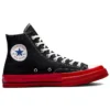 Converse x COMME des GARCONS PLAY Chuck 70 High « Black Red »