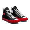 Converse x COMME des GARCONS PLAY Chuck 70 High « Black Red »