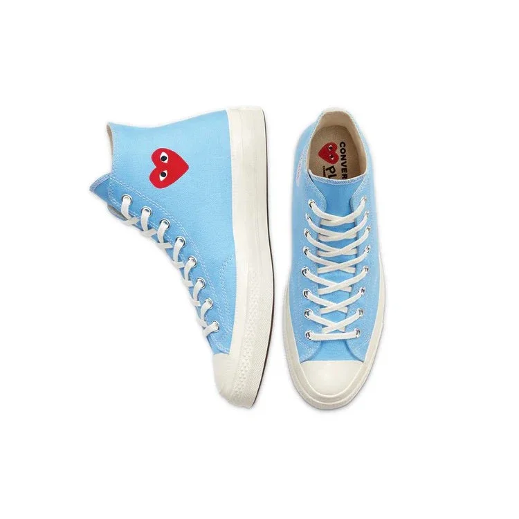 Converse x COMME des GARCONS PLAY Chuck 70 High « Bright Blue » Converse x COMME des GARCONS PLAY Chuck 70 High « Bright Blue »