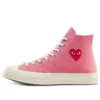 Converse x COMME des GARCONS PLAY Chuck 70 High « Bright Pink » Converse x COMME des GARCONS PLAY Chuck 70 High « Bright Pink »