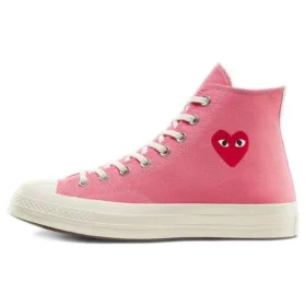 Converse x COMME des GARCONS PLAY Chuck 70 High « Bright Pink »