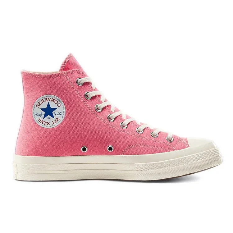 Converse x COMME des GARCONS PLAY Chuck 70 High « Bright Pink » Converse x COMME des GARCONS PLAY Chuck 70 High « Bright Pink »