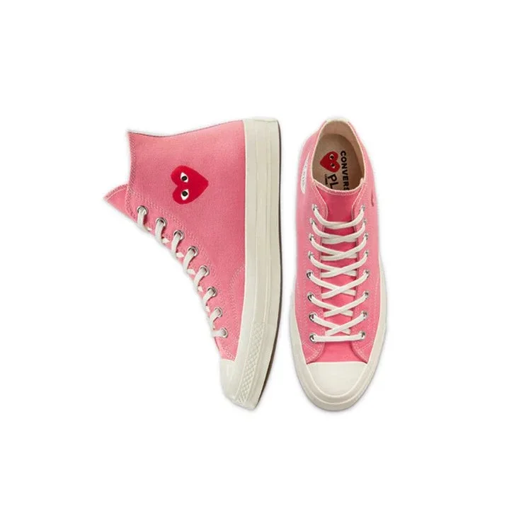 Converse x COMME des GARCONS PLAY Chuck 70 High « Bright Pink » Converse x COMME des GARCONS PLAY Chuck 70 High « Bright Pink »