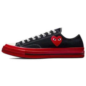 Converse x COMME des GARCONS PLAY Chuck 70 Low « Black Red »