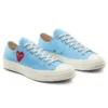 Converse x COMME des GARCONS PLAY Chuck 70 Low « Bright Blue » Converse x COMME des GARCONS PLAY Chuck 70 Low « Bright Blue »