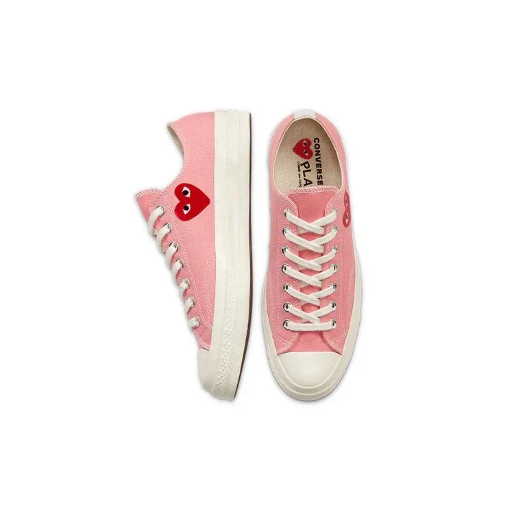 Converse x COMME des GARCONS PLAY Chuck 70 Low « Bright Pink » Converse x COMME des GARCONS PLAY Chuck 70 Low « Bright Pink »