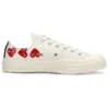 Converse x COMME des GARCONS PLAY Chuck 70 Low Multi Heart « White Red » Converse x COMME des GARCONS PLAY Chuck 70 Low Multi Heart « White Red »