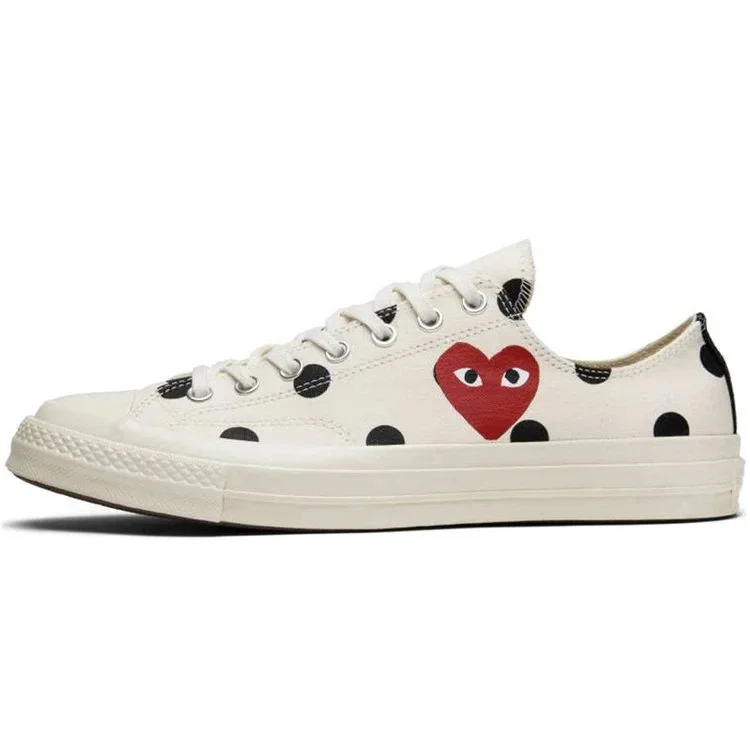 Converse x COMME des GARCONS PLAY Chuck 70 Low « White Polka Dot » Converse x COMME des GARCONS PLAY Chuck 70 Low « White Polka Dot »