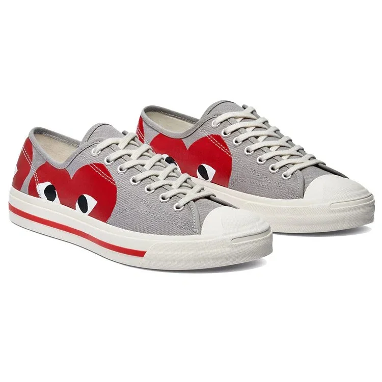 Converse x COMME des GARCONS PLAY Jack Purcell « Drizzle Red » Converse x COMME des GARCONS PLAY Jack Purcell « Drizzle Red »