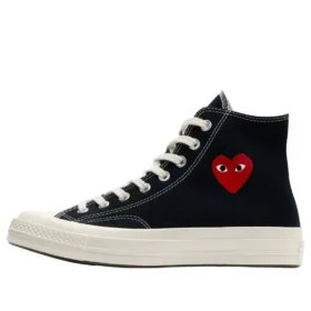 Converse x Comme des Garçons PLAY Chuck 70 Hi « Single Heart Black »