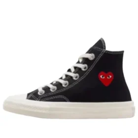 Converse x Comme des Garçons PLAY Chuck 70 Hi « Single Heart Black »
